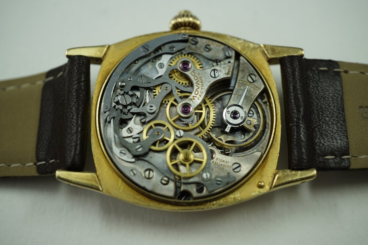 IMG_9081 Movado Mens watch Unisex Manual winding Yellow gold 147 Replica 5