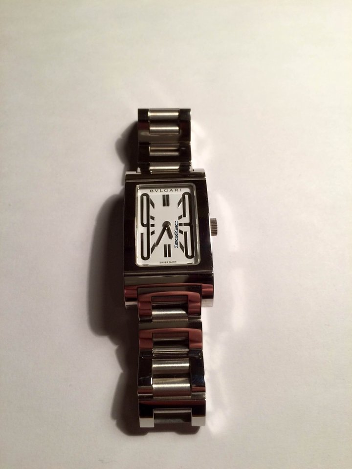 IMG_9081 Bulgari Rettangolo Womens watch Quartz Steel RT 39s Replica 5
