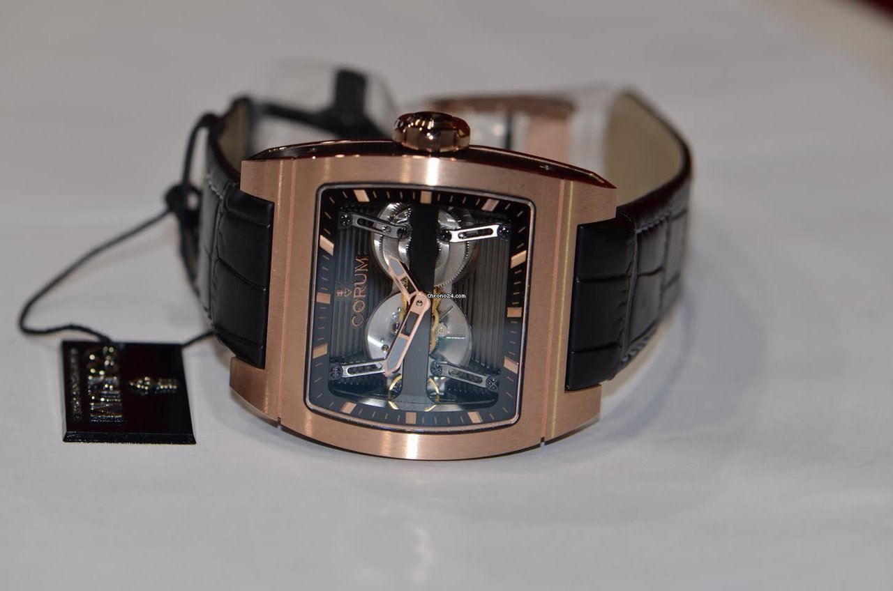 IMG_9081 Corum Ti-Bridge Mens watch Unisex Automatic Rose gold 207.201.05 0F01 0000 Replica 5