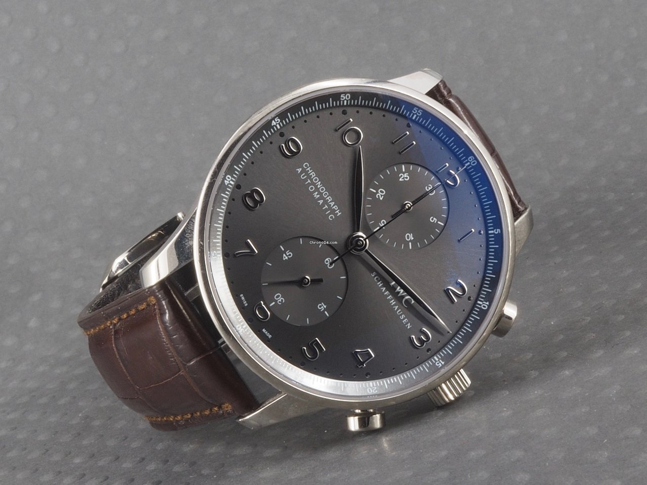 IMG_9081 IWC Portuguese Chronograph Automatic White gold 371413 Replica 5