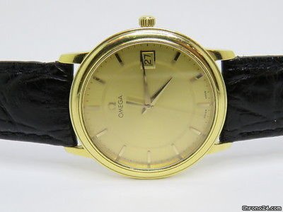 IMG_9081 Omega Mens watch Unisex Quartz Yellow gold 46101102 Replica 5