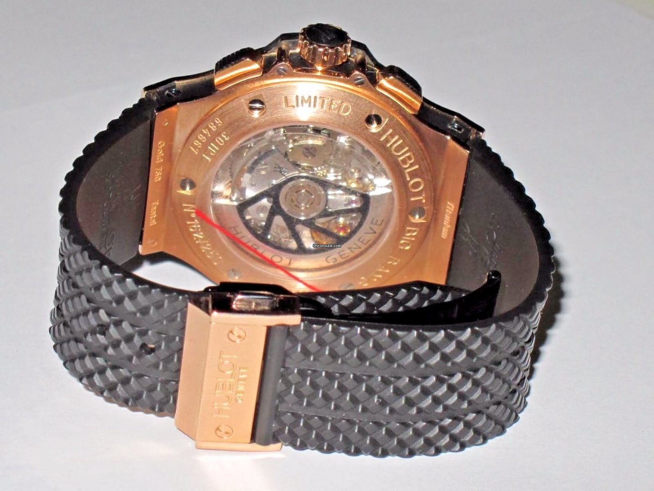 IMG_9081 Hublot Big Bang 44 mm Mens watch Unisex Automatic Rose gold 301.PT.401.RX Replica 5