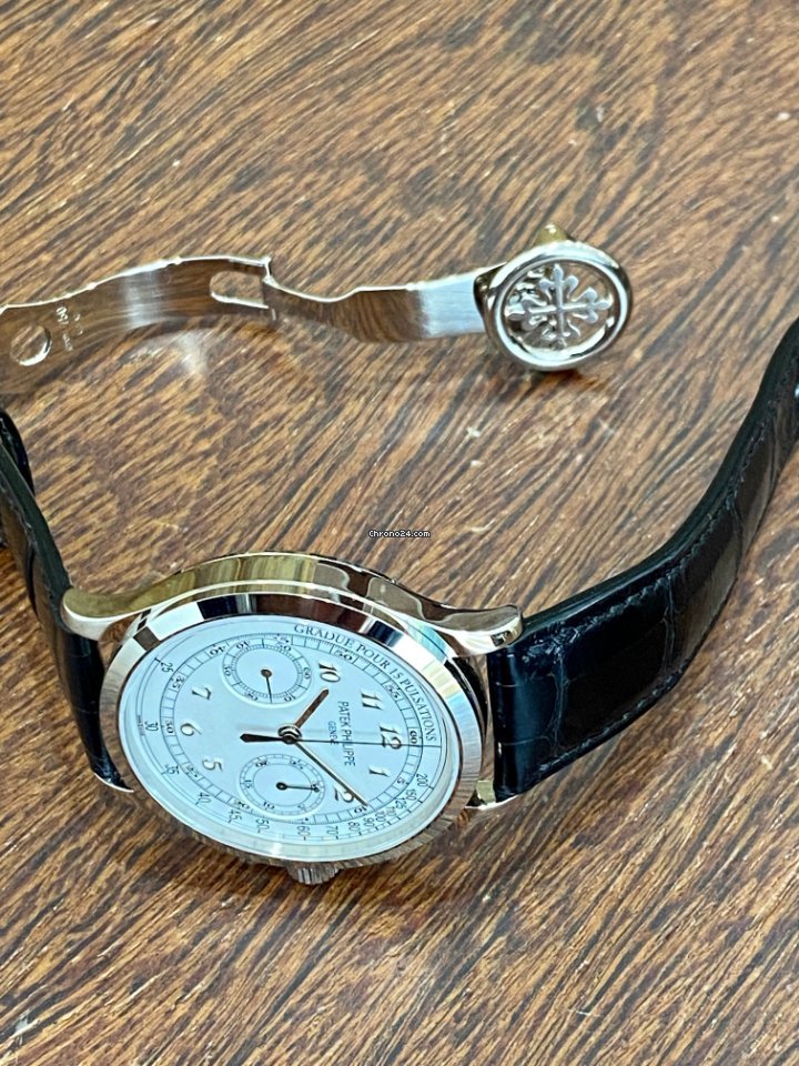 Patek Philippe Chronograph Mens watch Unisex Manual winding White gold 5170G Replica 5
