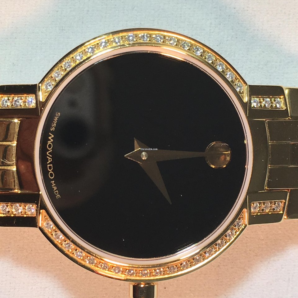 IMG_9081 Movado Faceto Womens watch Quartz Steel 0605147 Replica 5