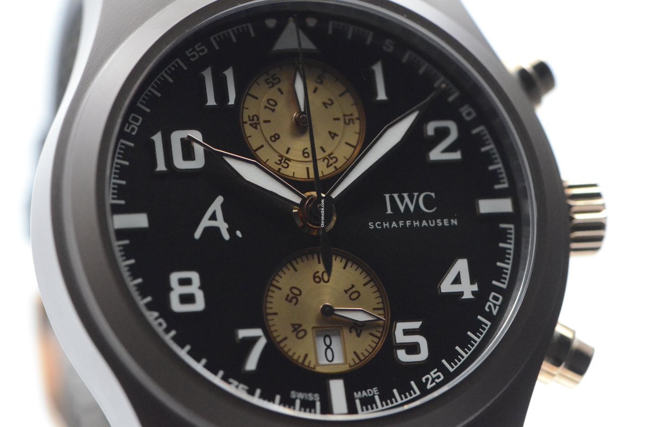 IMG_9081 IWC Pilot Chronograph Mens watch Unisex Automatic Ceramic IW388006 Replica 5