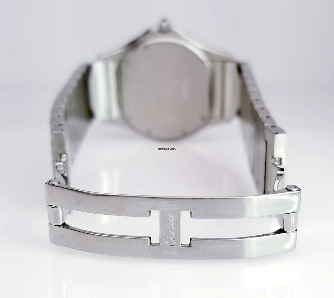 IMG_9081 Cartier Cougar Mens watch Unisex Quartz Steel 987904C Replica 5