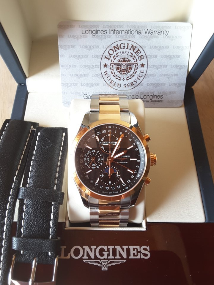 IMG_9081 Longines Conquest Classic Mens watch Unisex Automatic Gold Steel L2.798.5.52.7 Replica 5