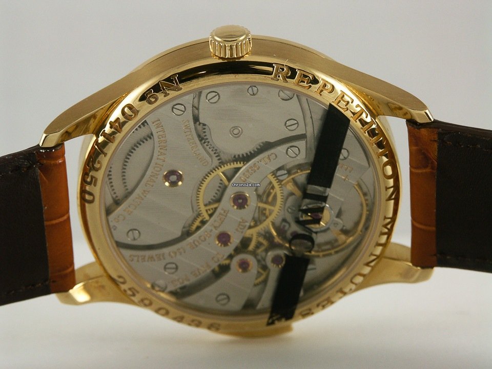 IMG_9081 IWC Portuguese Minute Repeater Mens watch Unisex Manual winding Yellow gold 5240 Replica 5
