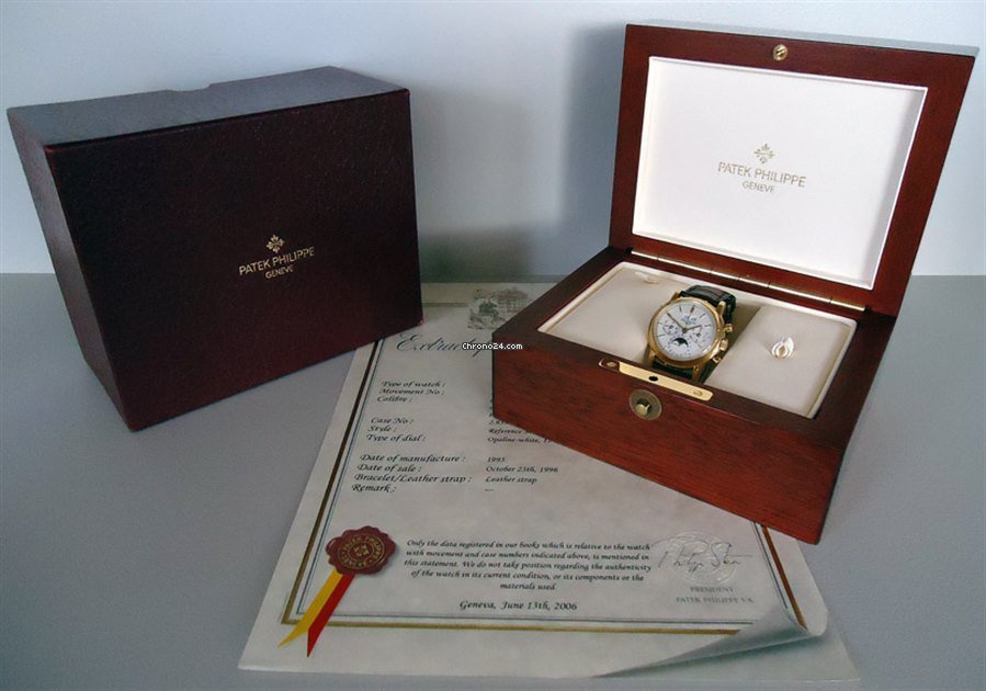 IMG_9081 Patek Philippe Perpetual Calendar Chronograph Manual winding Yellow gold 3970 E Replica 5