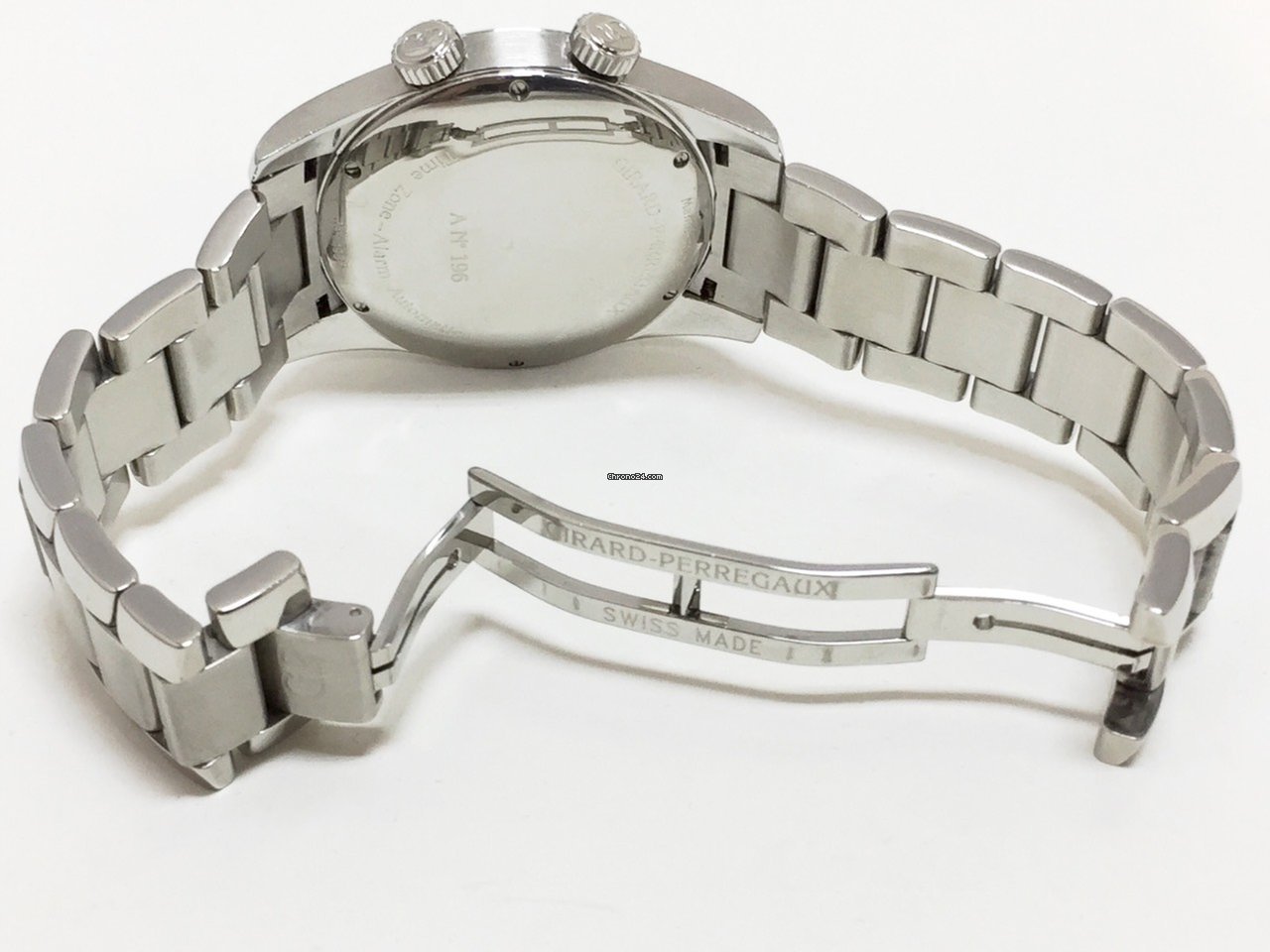 IMG_9081 Girard Perregaux Traveller Mens watch Unisex Automatic Steel 4935 Replica 5