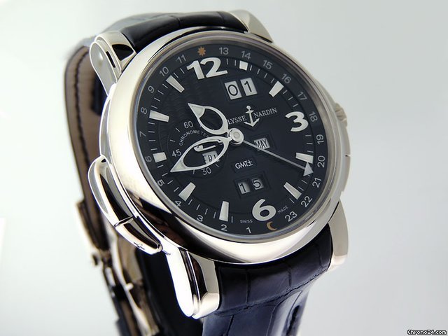 Ulysse Nardin GMT + - Perpetual Mens watch Unisex Automatic White gold 320-60 62 Replica 5