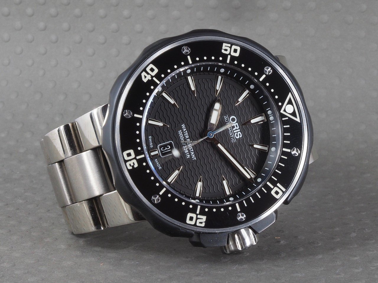 Oris ProDiver Date Mens watch Unisex Automatic Titanium 01 733 7646 7154-07 8 26 71PEB Replica 5