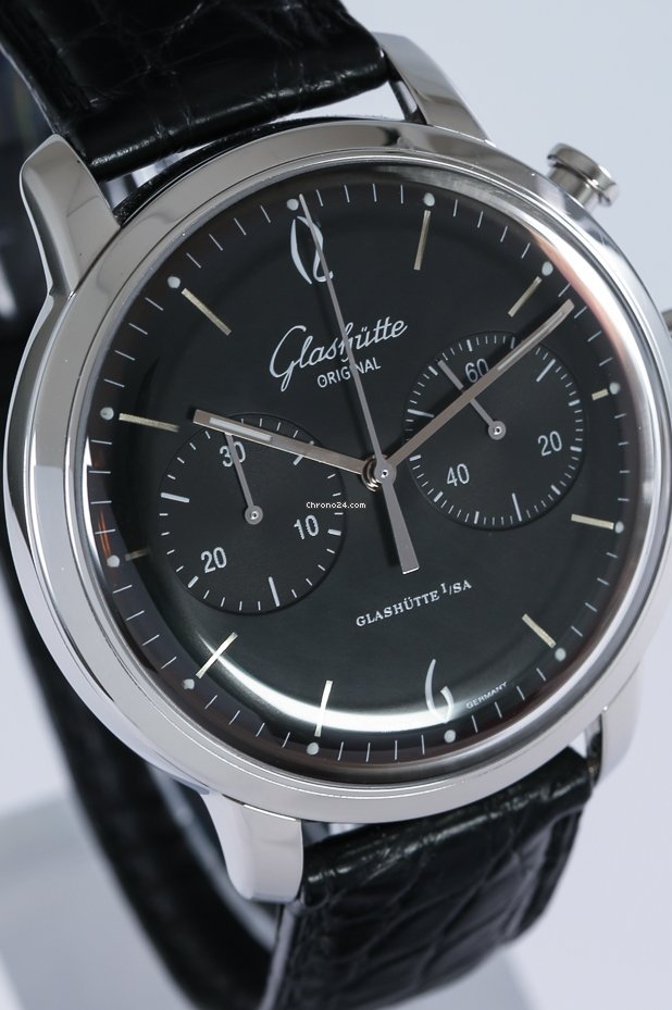 IMG_9081 Glashutte Original Sixties Chronograph Mens watch Unisex Automatic Steel 393.402.22.04. Replica 5