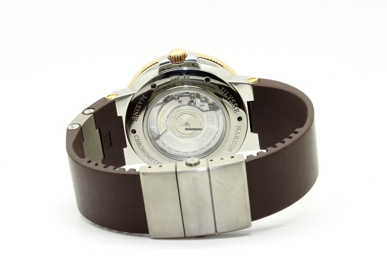 IMG_9081 Ulysse Nardin Marine Chronometer 43mm Mens watch Unisex Automatic Gold Steel 265-67 Replica 5