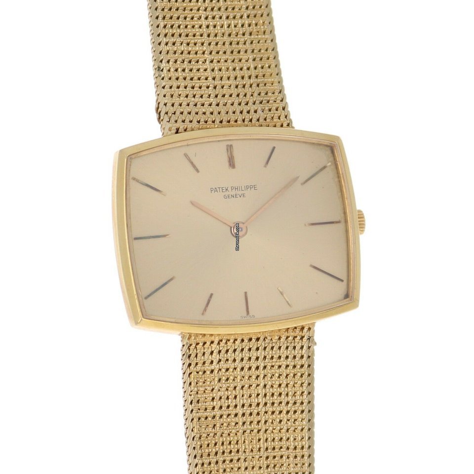 IMG_9081 Patek Philippe Vintage Mens watch Unisex Manual winding Yellow gold 3527 Replica 5