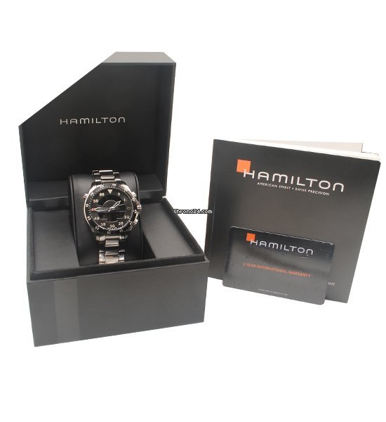 Hamilton Khaki Flight Timer Mens watch Unisex Quartz Steel H64554131 Replica 5