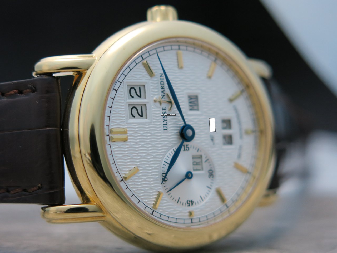 IMG_9081 Ulysse Nardin Mens watch Unisex Automatic Yellow gold 311.22 Replica 5