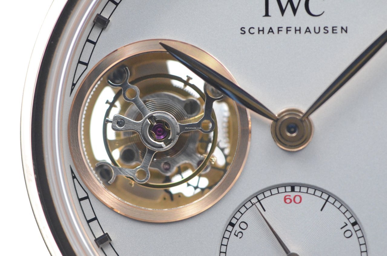 IWC Portuguese Tourbillon Mens watch Unisex Manual winding Red gold IW546302 Replica 5