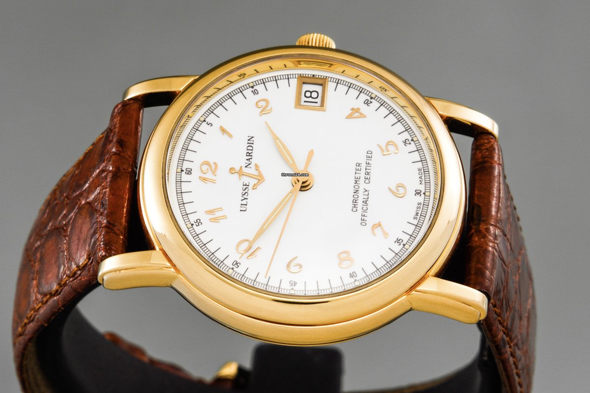 IMG_9081 Ulysse Nardin San Marco Womens watch Automatic Yellow gold 131-88 Replica 5