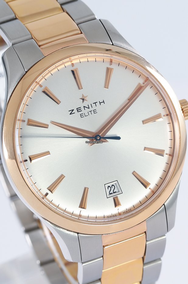 IMG_9081 Zenith Captain Central Second Mens watch Unisex Automatic Gold Steel 51.2020.670 01.M2020 Replica 5