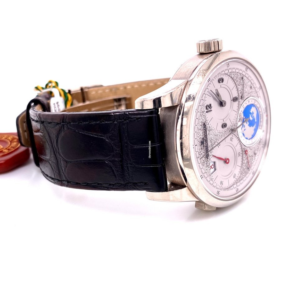 Jaeger-LeCoultre Duometre Mens watch Unisex Manual winding White gold Q6063540 Replica 5