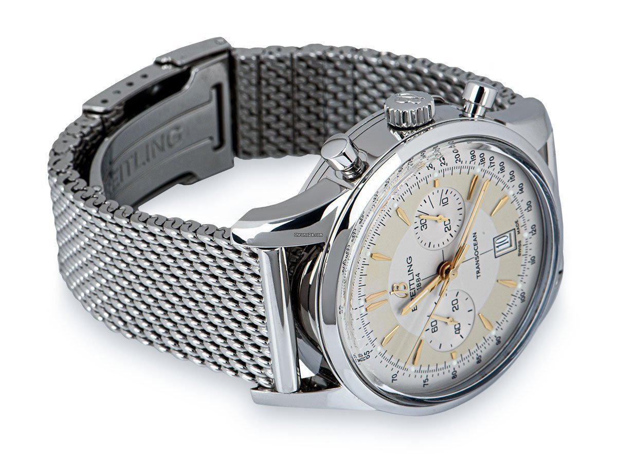 Breitling Transocean Mens watch Unisex Automatic Steel AB015412 G784 154A Replica 5