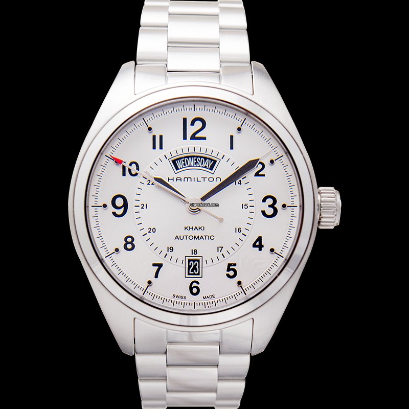 IMG_9081 Hamilton Khaki Field Day Date Mens watch Unisex Automatic Steel H70505153 Replica 5