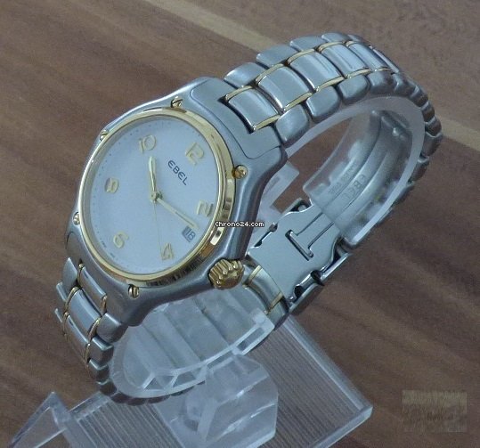 IMG_9081 Ebel 1911 Womens watch Quartz Gold Steel 1087221 Replica 5