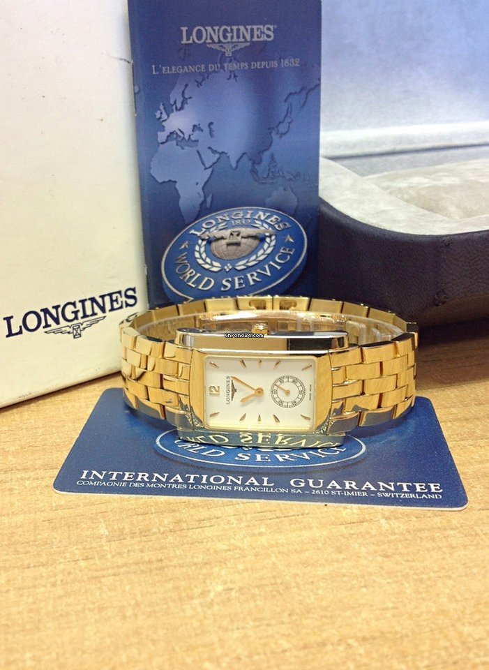 IMG_9081 Longines DolceVita Mens watch Unisex Quartz Yellow gold L5.655.6.16.6 Replica 5