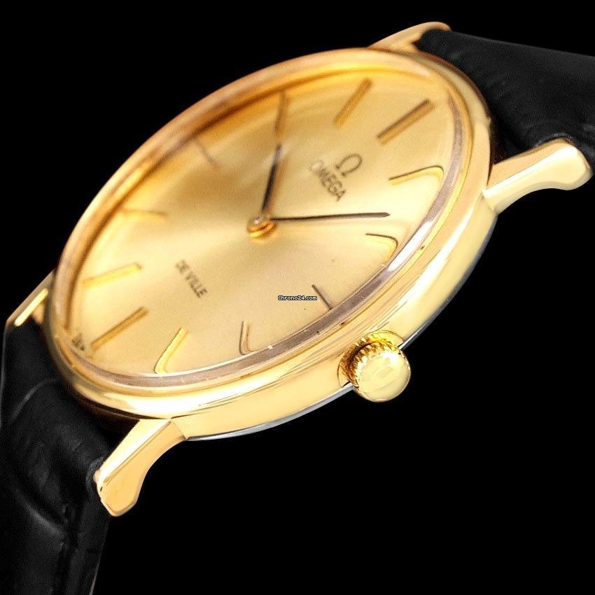 Omega De Ville Mens watch Unisex Manual winding Gold Steel 6332 Replica 5