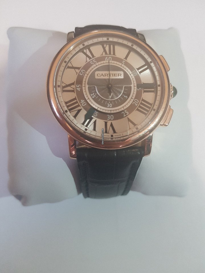 IMG_9081 Cartier Rotonde de Cartier Mens watch Unisex Automatic Rose gold W1555951 Replica 5