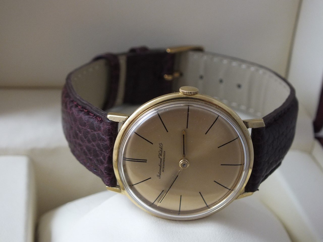 IMG_9081 IWC Mens watch Unisex Manual winding Yellow gold 401 Replica 5