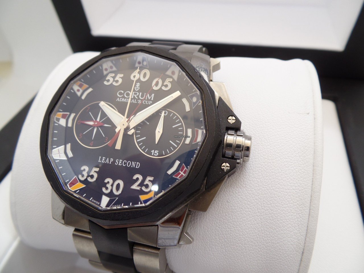 IMG_9081 Corum Admirals Cup Leap Second 48 Mens watch Unisex Automatic Titanium 895.931.06 V791 AN92 Replica 5