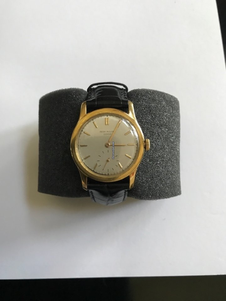 IMG_9081 Patek Philippe Calatrava Mens watch Unisex Manual winding Yellow gold 2449 Replica 5