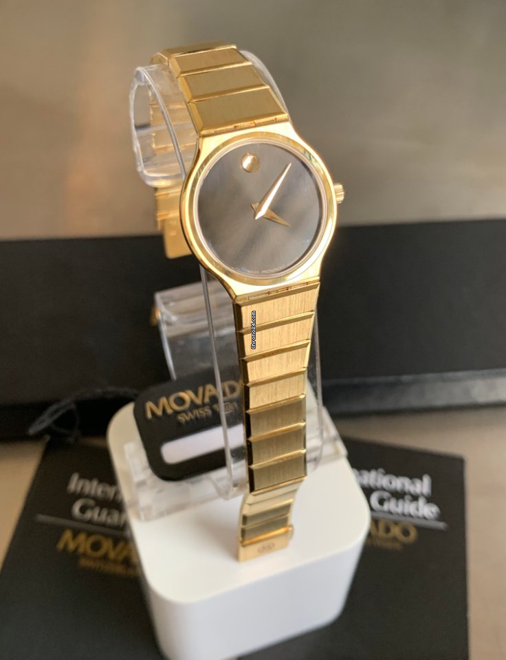 IMG_9081 Movado Museum Womens watch Quartz Yellow gold ref.Saphire n C80 - 40-40-884 RGlox - LTD ref. n 254 Replica 5