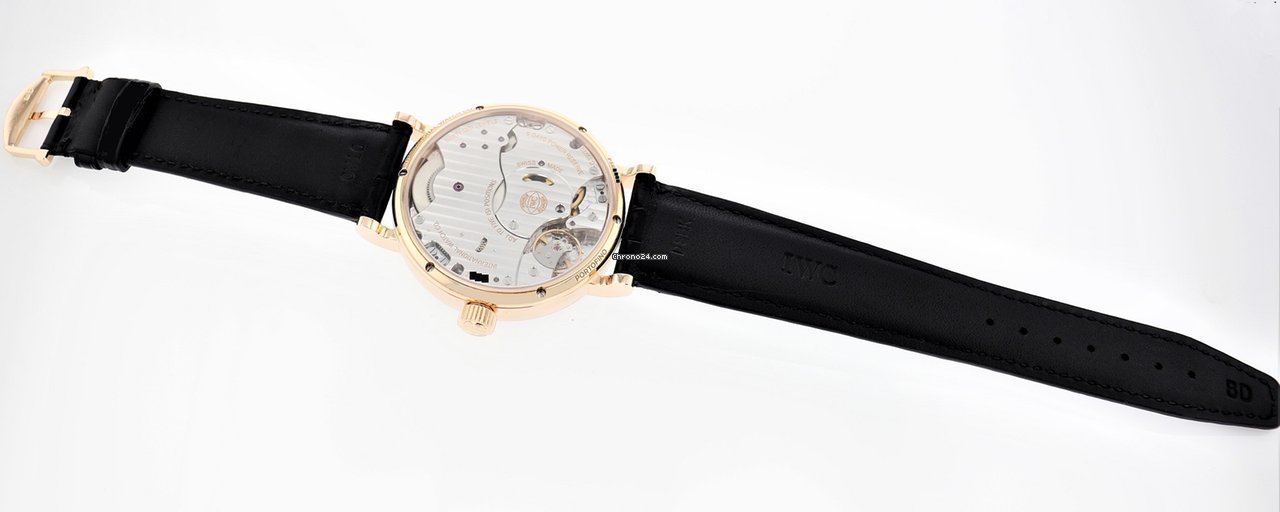 IMG_9081 IWC Portofino Hand-Wound Mens watch Unisex Automatic Rose gold IW516203 Replica 5