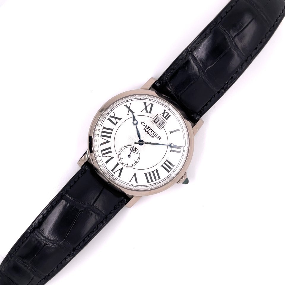 Cartier Rotonde de Cartier Mens watch Unisex Manual winding White gold W1550751 Replica 5