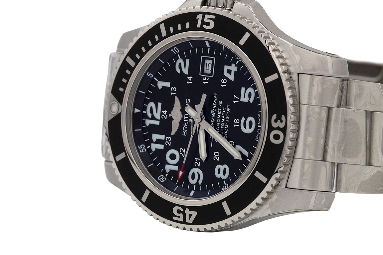 IMG_9081 Breitling Superocean II 44 Mens watch Unisex Automatic Steel A17392D7 BD68 Replica 5
