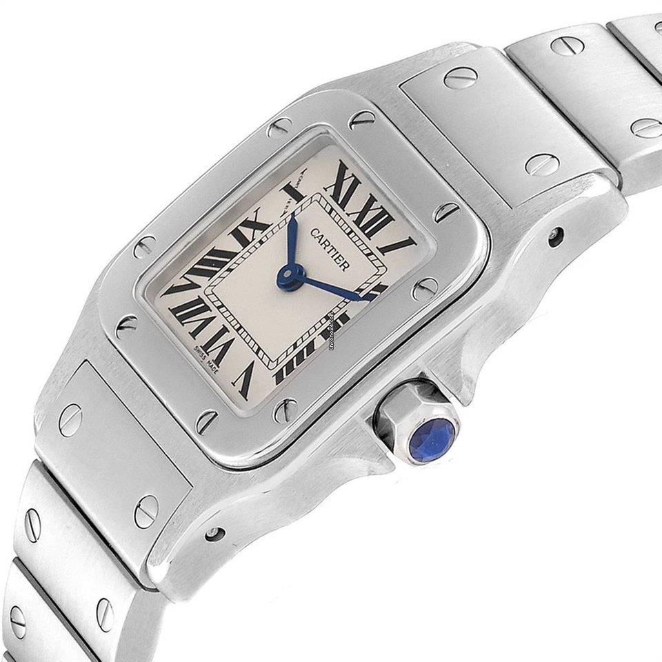 Cartier Santos Galbee Womens watch Quartz Steel W20056D6 Replica 5