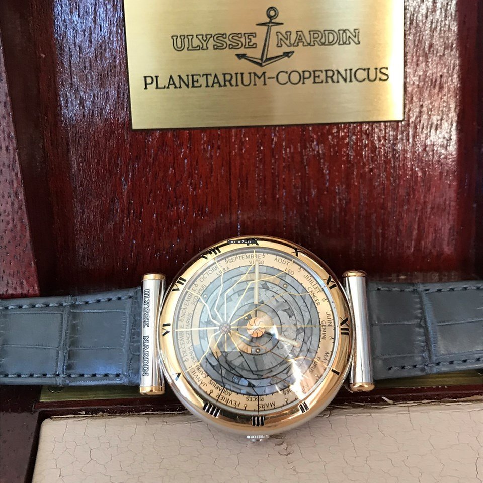 IMG_9081 Ulysse Nardin Planetarium Copernicus Mens watch Unisex Automatic White gold 800-22 Replica 5