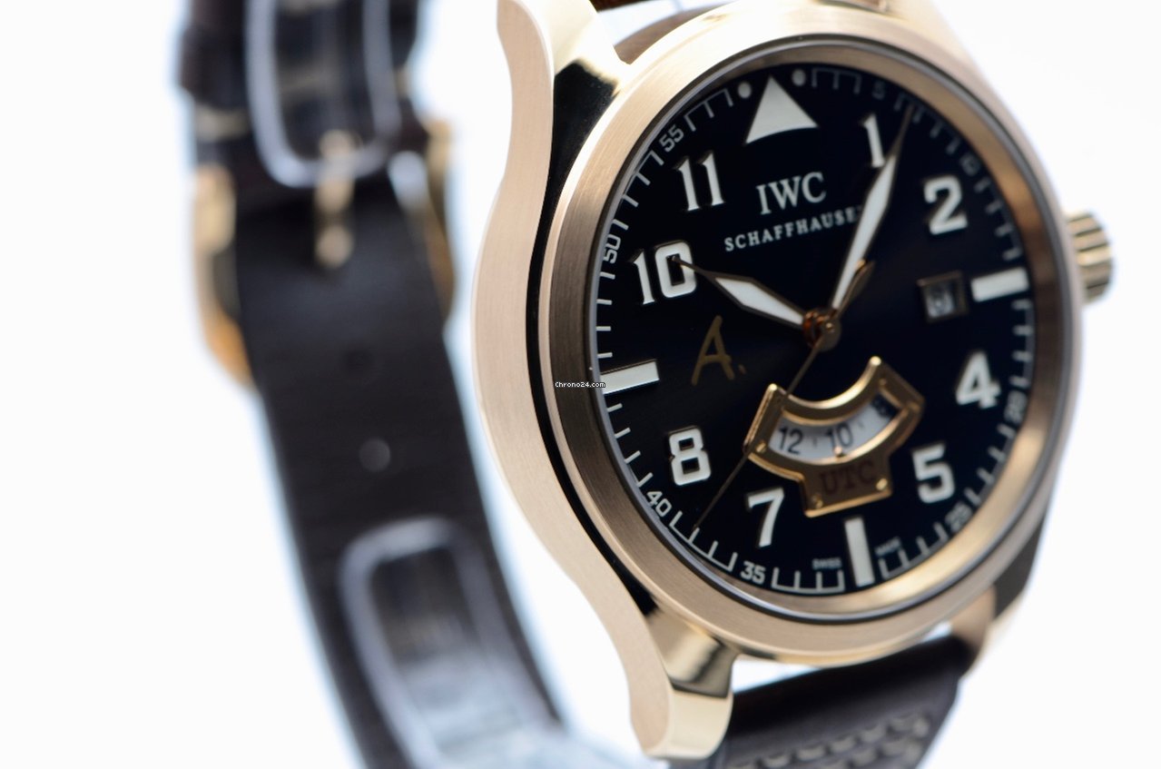 IMG_9081 IWC Pilot Mens watch Unisex Automatic Rose gold IW326103 Replica 5