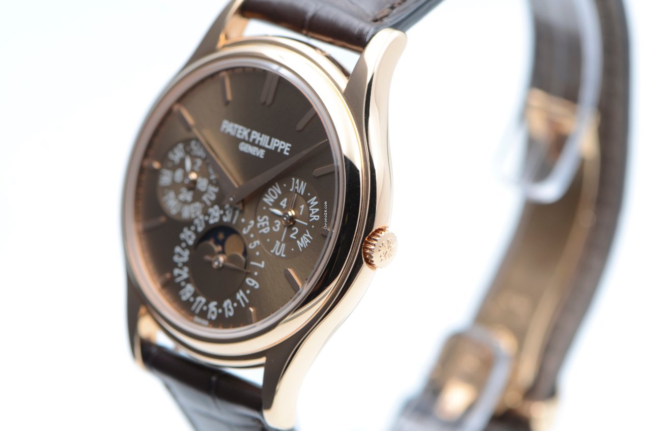 IMG_9081 Patek Philippe Perpetual Calendar Mens watch Unisex Automatic Rose gold 5140R-001 Replica 5