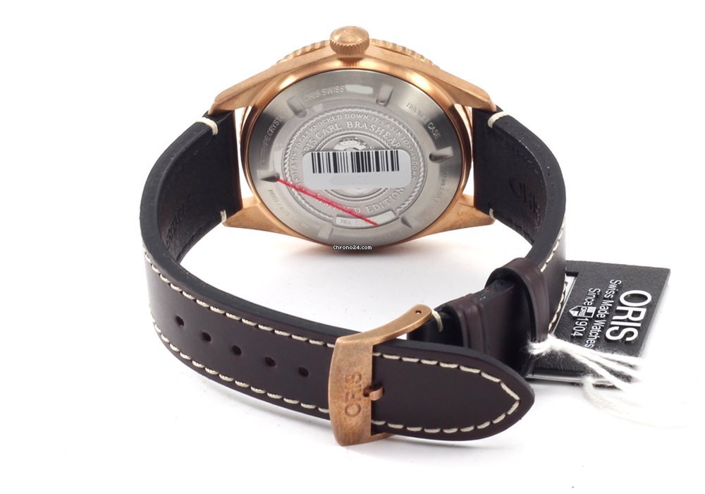 IMG_9081 Oris Carl Brashear Mens watch Unisex Automatic Bronze 01 733 7720 3185 Replica 5