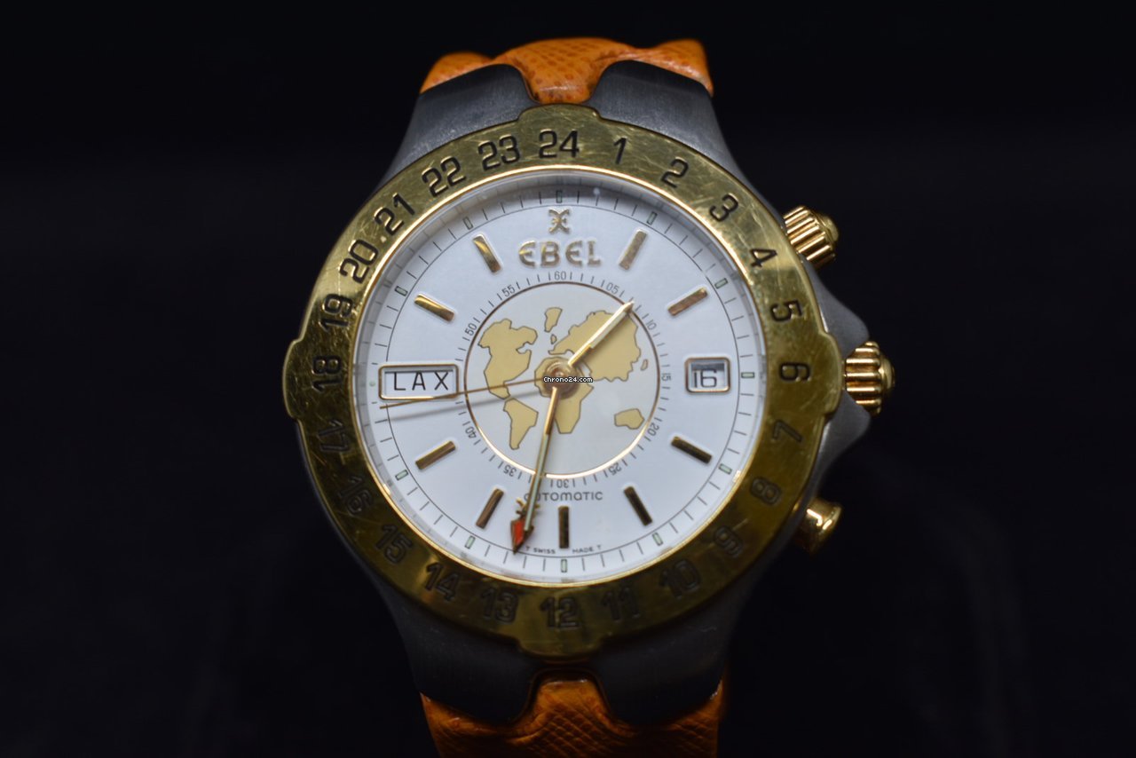 IMG_9081 Ebel Sportwave Mens watch Unisex Automatic Gold Steel E6122641 Replica 6