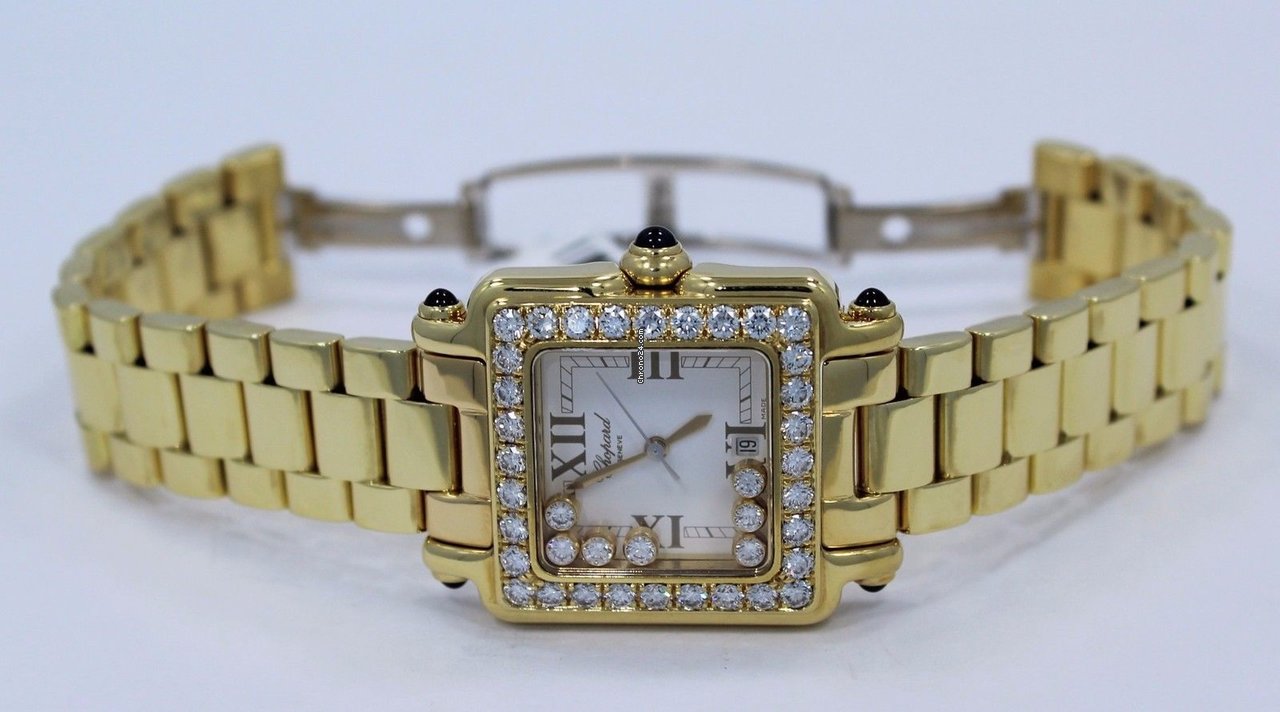 Chopard Happy Sport Womens watch Quartz Yellow gold 27 6770 Replica 6