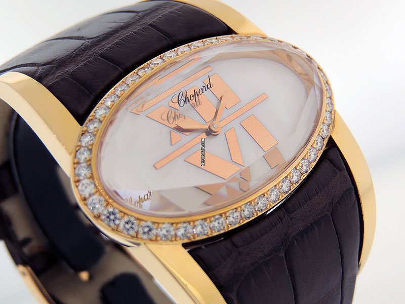IMG_9081 Chopard Happy Diamonds Womens watch Quartz Rose gold 139018 Replica 6