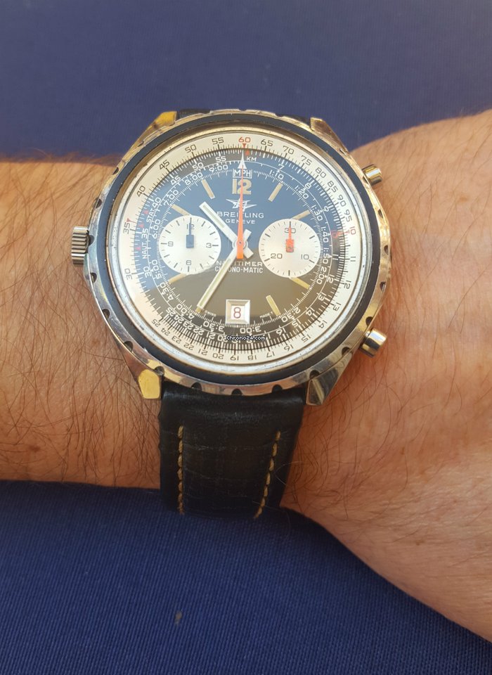 IMG_9081 Breitling Chrono-Matic Mens watch Unisex Automatic Steel Ref 1806 Replica 6