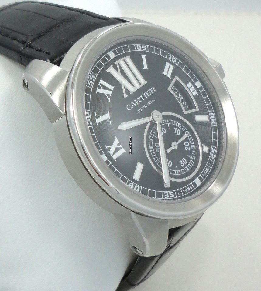 IMG_9081 Cartier Calibre de Cartier Mens watch Unisex Automatic Steel W7100014 Replica 6