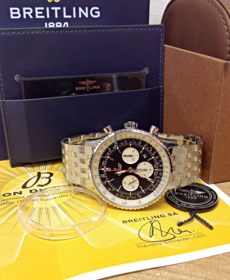 IMG_9081 Breitling Navitimer 01 (46 MM) Mens watch Unisex Automatic Steel AB012721 Replica 6