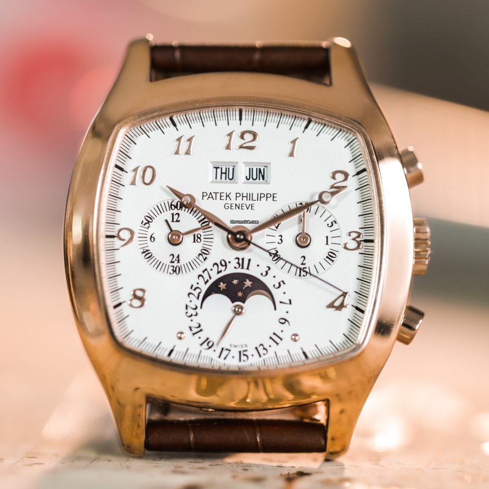 Patek Philippe Mens watch Unisex Manual winding Rose gold 5020R-013 Replica 6